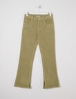 Switch Cord Flare Pant, Avocado product photo