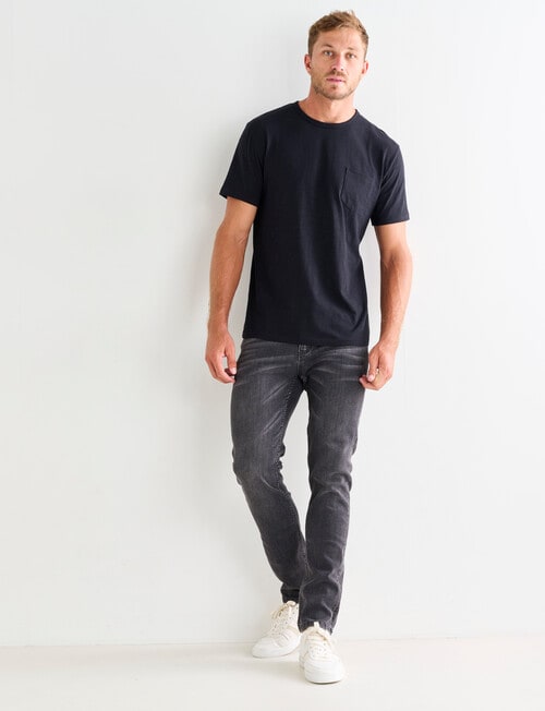 Gasoline Kace Slub Tee, Black product photo View 03 L