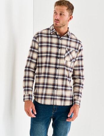 Gasoline Charley Check Shirt, Oat product photo