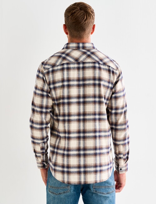 Gasoline Charley Check Shirt, Oat product photo View 02 L