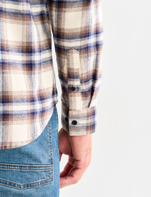 Gasoline Charley Check Shirt, Oat product photo View 06 L