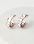 Harlow Radiant Sparkle Hoop Earrings, Rose Gold product photo View 02 S