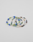 Whistle Accessories Multi Strand Beaded Bracelet product photo View 03 S