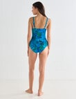 Zest Resort Palm Print Molly Suit, Blue product photo View 02 S