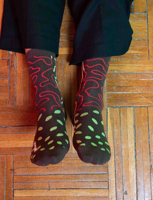 Eat My Socks Chocolate Box Socks, Brown product photo View 04 L