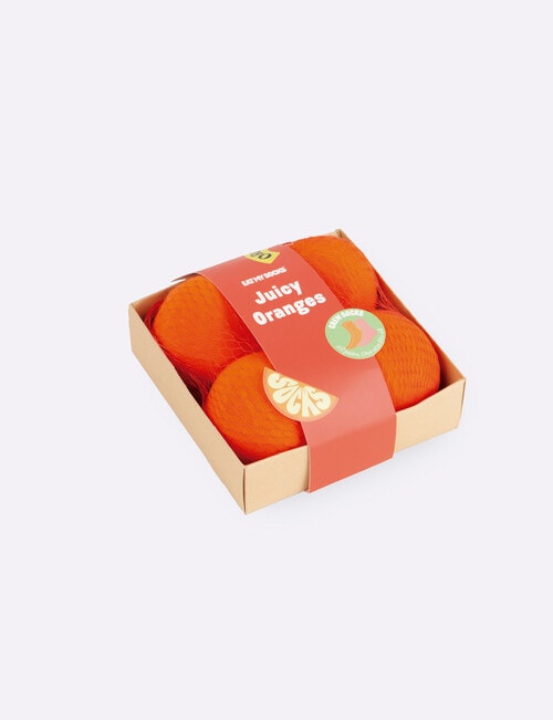 Eat My Socks Juicy Oranges Socks, 2-Pack, Orange product photo