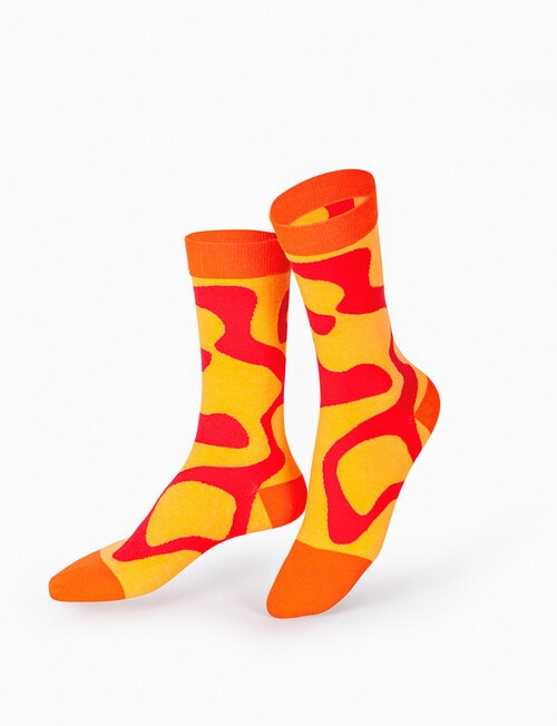 Eat My Socks Juicy Oranges Socks, 2-Pack, Orange product photo View 03 L
