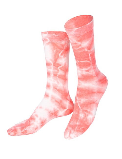 Eat My Socks Strawberry Smoothie Socks, 2-Pack, Pink & White product photo View 02 L