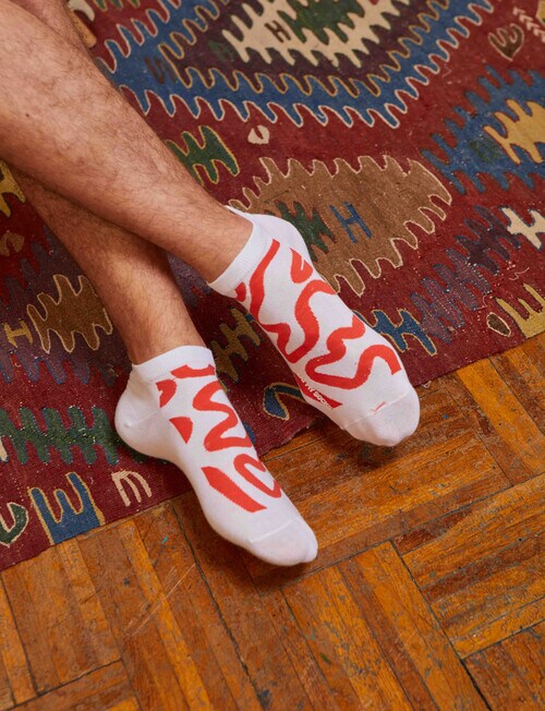 Eat My Socks Strawberry Smoothie Socks, 2-Pack, Pink & White product photo View 06 L