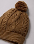 Teeny Weeny Cable Beanie, Tan product photo View 02 S