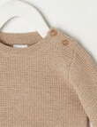 Teeny Weeny Knit Jumper, Oat Marle product photo View 02 S