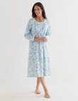 Ruby & Bloom Flan Nightie, Blue Painterly, 10-26 product photo