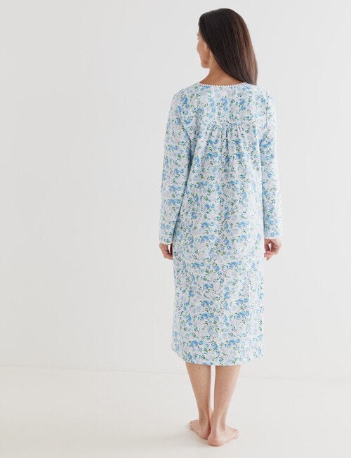 Ruby & Bloom Flan Nightie, Blue Painterly, 10-26 product photo View 02 L