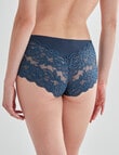 Lyric Lace Boyleg Bandeau Brief, Navy Teal product photo View 02 S