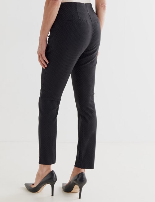 Ella J Bengaline Pull-On Pant, Black Spot product photo View 02 L