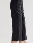 Ella J Bengaline Pull-On Pant, Black Spot product photo View 04 S