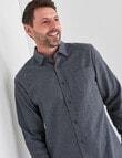 Chisel Mini Check Long Sleeve Shirt, Navy product photo