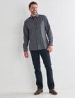 Chisel Mini Check Long Sleeve Shirt, Navy product photo View 06 S