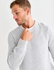 Gasoline Aspen Waffle Crew Jumper, Stone product photo View 04 S