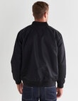 Gasoline Falcon Bomber Jacket, Black product photo View 02 S