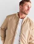 Gasoline Falcon Bomber Jacket, Beige product photo View 04 S