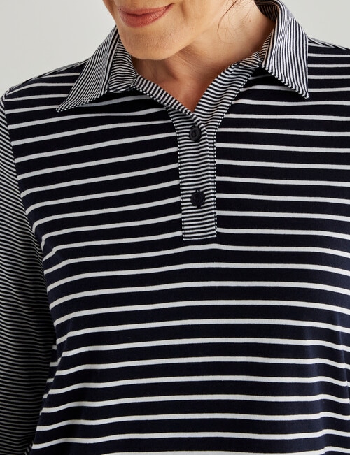 Line 7 Peak Polo Shirt, Navy product photo View 04 L