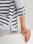 Line 7 Raydar Stripe Top, Navy product photo View 05 S
