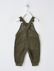Teeny Weeny Cord Overall, Racing Green product photo View 02 S