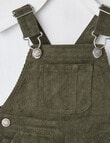 Teeny Weeny Cord Overall, Racing Green product photo View 03 S