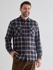 Chisel Long Sleeve Flannel Shirt, Dark Blue product photo View 05 S