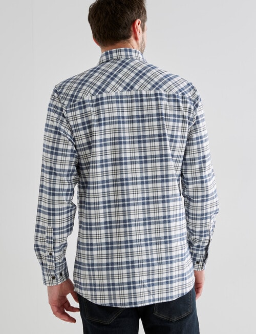 Chisel Long Sleeve Flannel Shirt, Natural product photo View 02 L