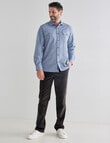 Chisel Long Sleeve Flannel Shirt, Light Blue product photo View 03 S