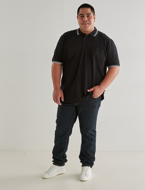 Chisel King Size Polo, Black product photo View 03 L