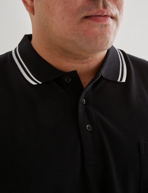 Chisel King Size Polo, Black product photo View 04 L