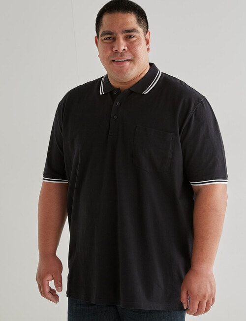 Chisel King Size Polo, Black product photo View 05 L
