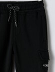 Mac & Ellie Cargo Trackpant, Black product photo View 03 S