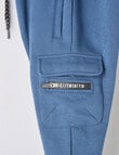 Mac & Ellie Cargo Trackpant, Blue product photo View 02 S