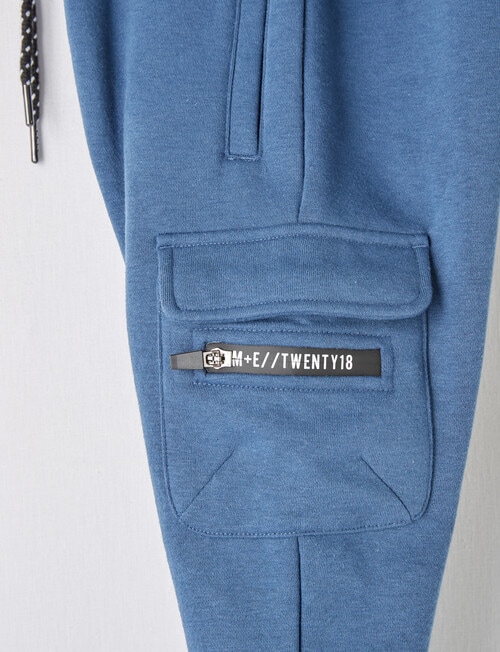 Mac & Ellie Cargo Trackpant, Blue product photo View 02 L