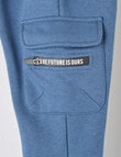 Mac & Ellie Cargo Trackpant, Blue product photo View 03 S