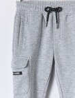 Mac & Ellie Cargo Trackpant, Grey Marle product photo View 03 S