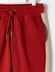 Mac & Ellie Colourblock Track Pant, Red Marle product photo View 03 S