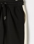 Mac & Ellie Colour Block Track Pant, Black product photo View 03 S