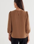 Oliver Black Three Quarter Detail Top, Gold product photo View 02 S