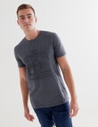Tarnish Vintage Embossed New York Tee, Blue Marle product photo