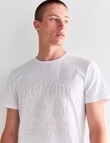 Tarnish Vintage Embossed Tee, White product photo