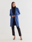 Oliver Black Long Sleeve Wrap Cardigan, Peacock Blue product photo View 03 S