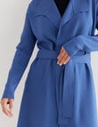 Oliver Black Long Sleeve Wrap Cardigan, Peacock Blue product photo View 04 S