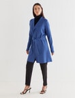 Oliver Black Long Sleeve Wrap Cardigan, Peacock Blue product photo View 05 S