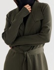 Oliver Black Long Sleeve Wrap Cardigan, Khaki product photo View 04 S