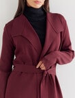 Oliver Black Long Sleeve Wrap Cardigan, Burgundy product photo View 04 S